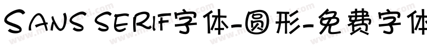 Sans serif字体-圆形字体转换